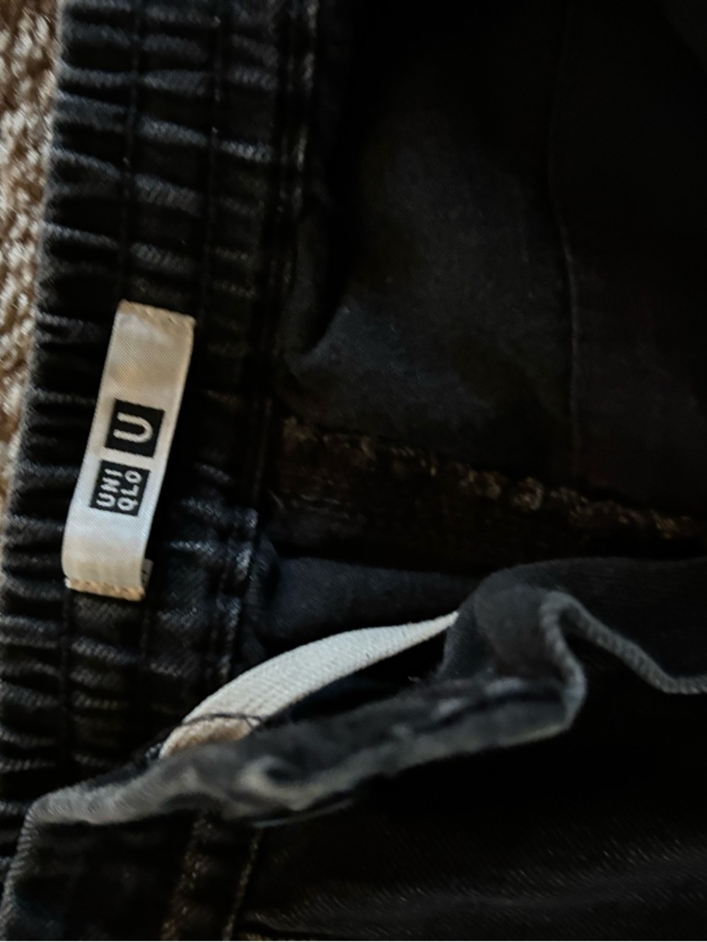 Uniqlo Black Drawstring Waist Pants